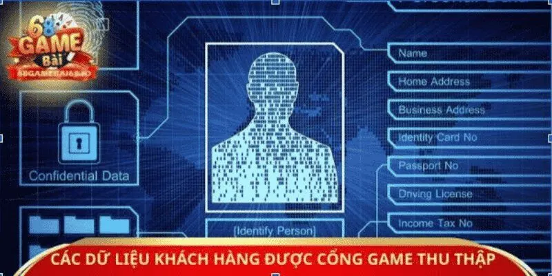 Các dữ liệu khách hàng được cổng game thu thập