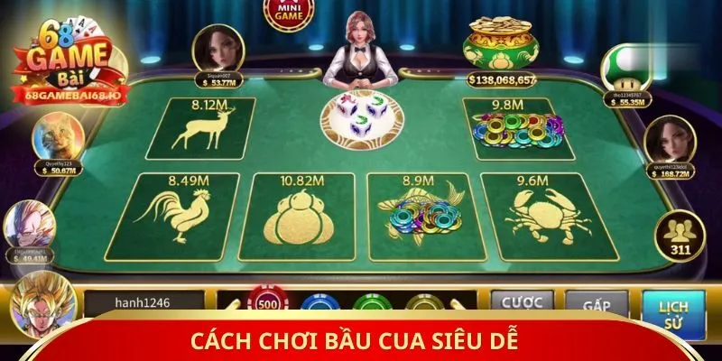Cách chơi bầu cua siêu dễ