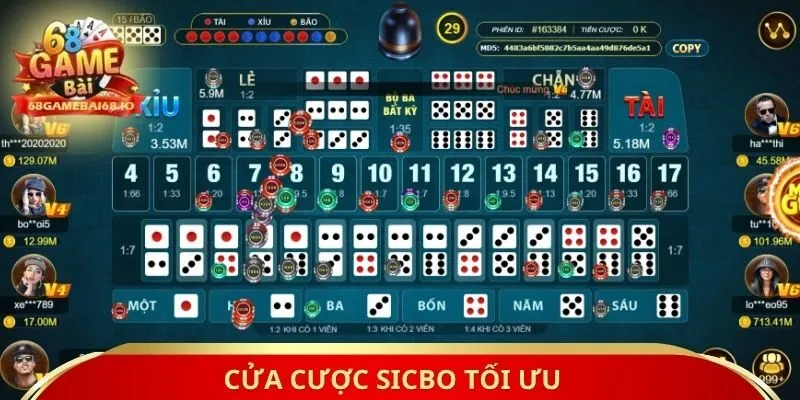 Cửa cược Sicbo tối ưu