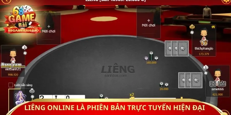 Liêng online là phiên bản trực tuyến hiện đại